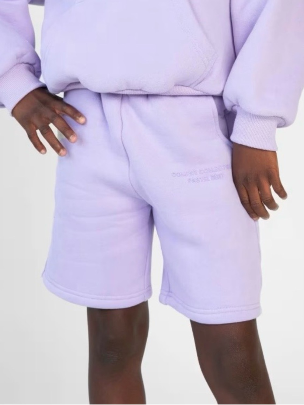Comfrt Kids Lavender Sweat Shorts